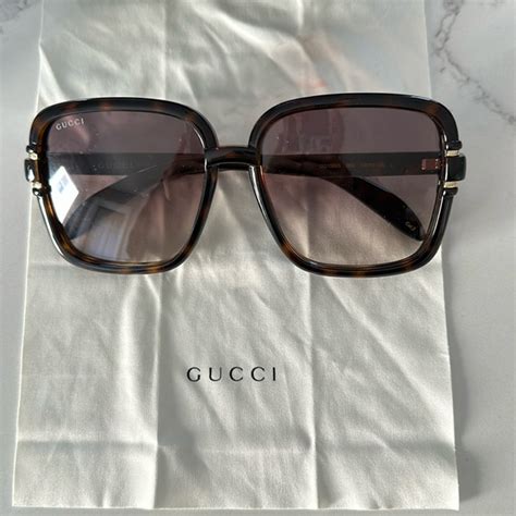 gucci sunglasses replacement logo|gucci 59mm square sunglasses.